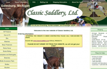 Classic Saddlery, custom Joomla/eCommerce website https://classicsaddlery.com/